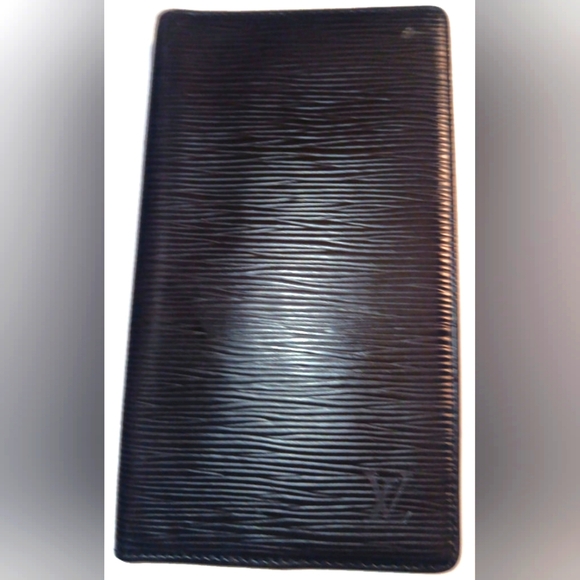 PREOWNED LOUIS VUITTON LEATHER EPI WALLET Black